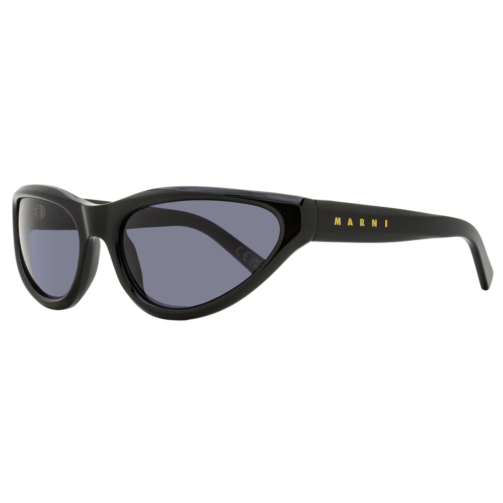Marni Wrap-Around Sunglasses Mavericks FA7 Black 60mm